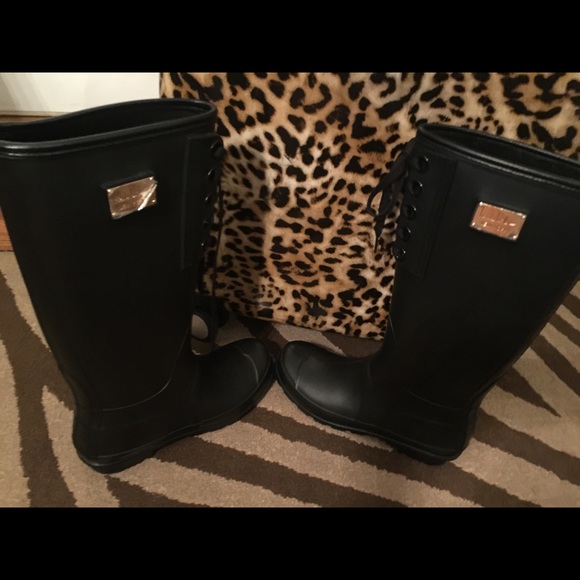 Nicole Miller Shoes - New Nicole Miller Black Rain boots